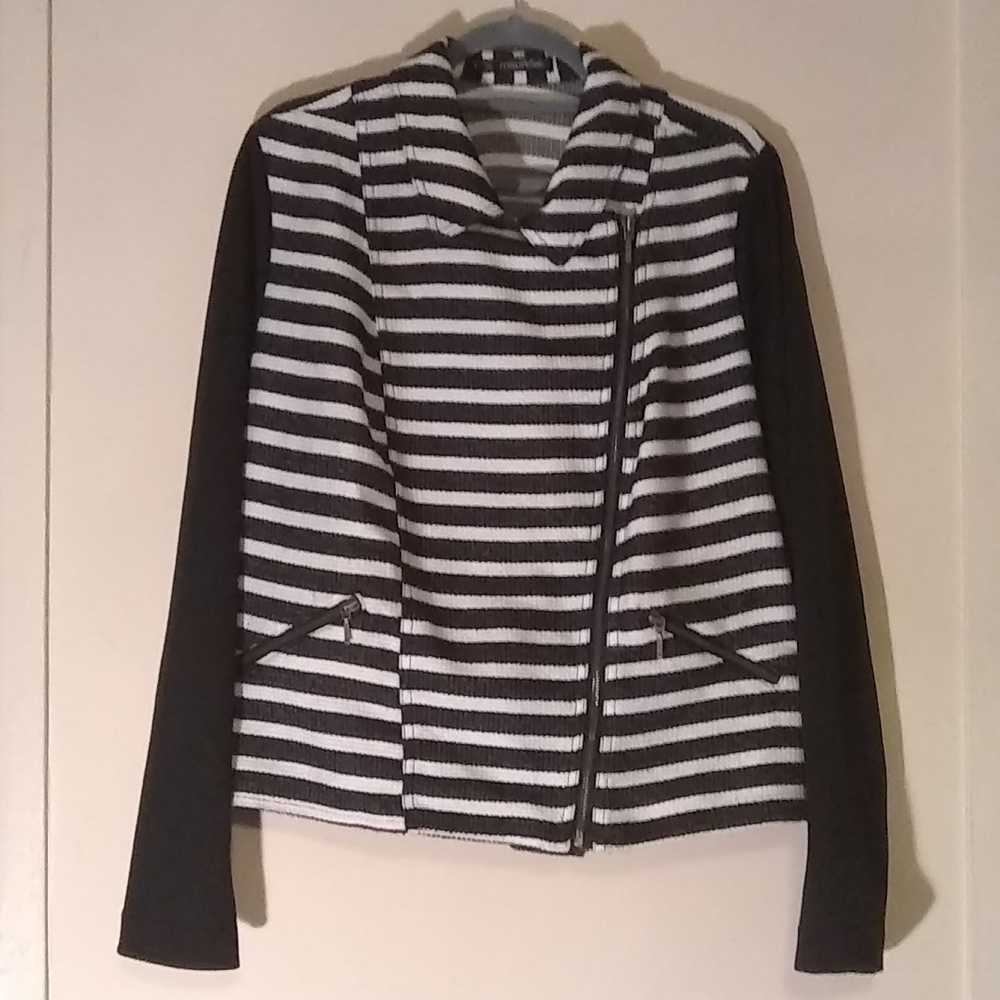 MAURICES Asymmetrical Zippered Jacket Sz 1
